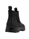 Botín negro para hombre, estilo versátil Chelsea, recomendado para aventuras urbanas.