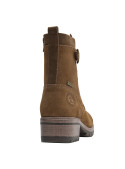 Calzado robusto camel para mujer, diseño sofisticado, recomendado para aventuras al aire libre.