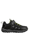 Zapatilla outdoor negra para niño, perfecta para aventuras y retos en la vida urbana.