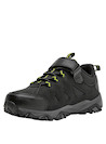 Zapatilla negra para niño de estilo outdoor, material sintético, ideal para actividades al aire libre.