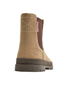 Botín casual para niña en color beige, perfecto para actividades al aire libre.