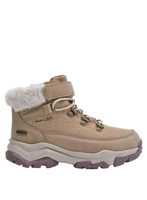 Botín para niña en color beige, perfecto para explorar la naturaleza.