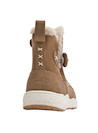 Botín casual en color camel, diseñado para niñas, con detalle decorativo lateral que aporta autenticidad.