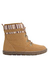 Botas para niña en camel, diseño funcional con taco plano, adecuadas para exploraciones diarias.