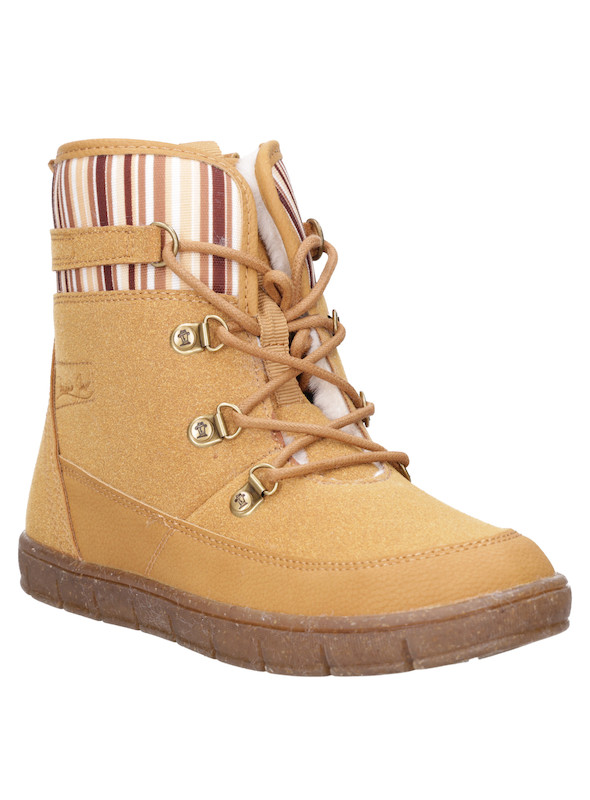 Bota camel con interior suave, diseñada para el juego y la diversión en cualquier ocasión.