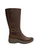 Bota de mujer en piel de alta calidad color moro, cómoda y versátil para exploraciones diarias.