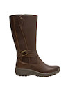 Bota de mujer en piel de alta calidad color moro, cómoda y versátil para exploraciones diarias.