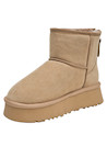 Botín casual para mujer en color camel, fabricado en sintético, ideal para actividades diarias y exploraciones.