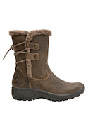 Bota de mujer con diseño funcional y detalles decorativos, perfecta para un look auténtico.