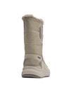 Detalles del material textil de las botas beige Panama Jack, resaltando la textura suave y cálida.