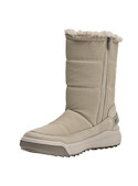 Botas beige de mujer Panama Jack con diseño outdoor y acabado textil suave, ideales para aventuras.