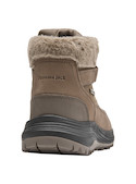 Botín Panama Jack en color taupe, confeccionado en cuero, perfecto para un look versátil.