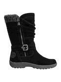Bota de mujer Panamá Jack en negro, combina con jeans o vestidos para un look versátil.