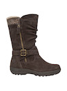 Bota de mujer en color moro, confeccionada en cuero suave, ideal para actividades al aire libre y paseos en la ciudad.