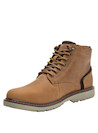 Botín de cuero camel para hombre, estilo urbano, ideal para actividades al aire libre y uso diario.