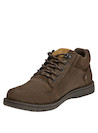 Botín urbano de cuero marrón para hombre, ideal para actividades al aire libre y uso diario.