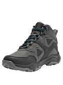 Botín gris para hombre de estilo outdoor, material sintético, ideal para senderismo y actividades al aire libre.