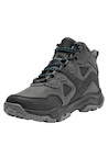 Botín gris para hombre de estilo outdoor, material sintético, ideal para senderismo y actividades al aire libre.