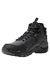 Botín negro para hombre de estilo outdoor, material sintético, ideal para aventuras en naturaleza y ciudad.