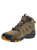 Botín verde rústico para hombre, ideal para actividades outdoor con diseño sintético y duradero.