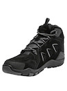 Botín negro sintético para hombre, estilo outdoor, ideal para aventuras diarias y actividades al aire libre.