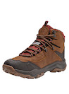 Botín de cuero café para hombre, estilo outdoor, ideal para aventuras en la naturaleza.