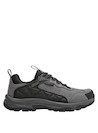 Zapatilla de hombre en gris, confeccionada en cuero suave, combina confort y durabilidad.