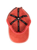 Jockey unisex naranja de algodón, estilo vintage, ideal para actividades al aire libre.