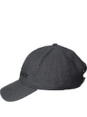 Jockey gris unisex con visera semi curva, material sostenible, ideal para un look urbano y activo.