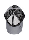 Jockey unisex gris de poliéster reciclado, estilo moderno, ideal para actividades al aire libre.
