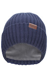 Gorro unisex azul de acrílico suave, estilo moderno, recomendado para climas fríos.