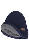 Gorro unisex azul con forro polar, estilo acogedor, adecuado para aventuras diarias.