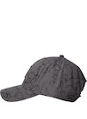 gorra unisex gris con visera semi rígida y cordón ajustable