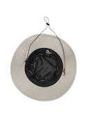 Accesorio unisex beige, gorro con visera semi rígida, ideal para protegerse del sol en exteriores.
