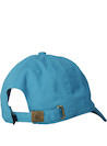 Jockey celeste unisex con visera semi curva, perfecto para climas cálidos y casuales.