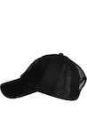 Jockey negro unisex de algodón, con visera semi curva, ideal para climas cálidos.