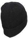 Gorro negro de algodón, estilo natural unisex, recomendado para escapadas al aire libre.
