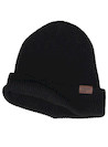 Gorro unisex negro de algodón, estilo clásico, ideal para actividades al aire libre.