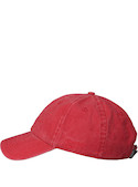 Accesorio de algodón color coral, jockey unisex con visera curva para proteger del sol.