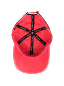 Jockey unisex color coral de algodón, estilo natural, ideal para actividades al aire libre.