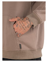 Estilo moderno del polerón de hombre en color café, ideal para looks urbanos y relajados.