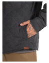 Puños con botón en chaqueta gris de hombre, combinando estilo y comodidad para ocasiones casuales.