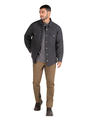 Chaqueta casual de hombre en color gris, confeccionada en 100% algodón, ideal para uso diario.