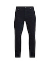 Pantalón stretch navy para hombre, diseño versátil con pretina y pasadores para cinturón.
