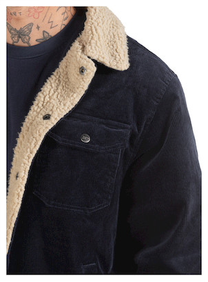 Chaqueta masculina con puños ajustables, perfecta para una apariencia auténtica.