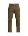 Pantalón casual para hombre en color café, confeccionado en algodón y spandex, ideal para uso diario.