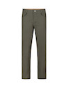 Pantalón de corte recto en tono oliva, con textura resistente y bolsillos funcionales, perfecto para el uso diario.