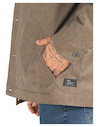 Chaqueta de algodón para hombre en color taupe, con bolsillos funcionales, combinable con camisas o sweaters.