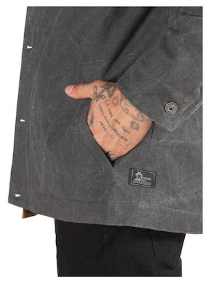 Chaqueta de hombre en gris, perfecta para un look urbano y cómodo en algodón.