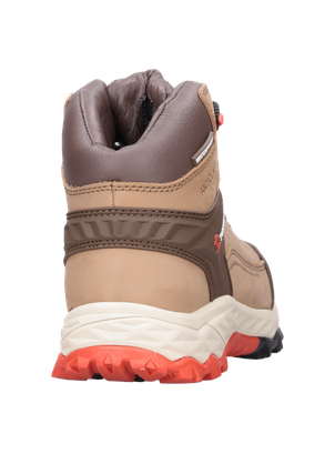 Zapato de seguridad beige para hombre, estilo laboral, ideal para entornos exigentes.